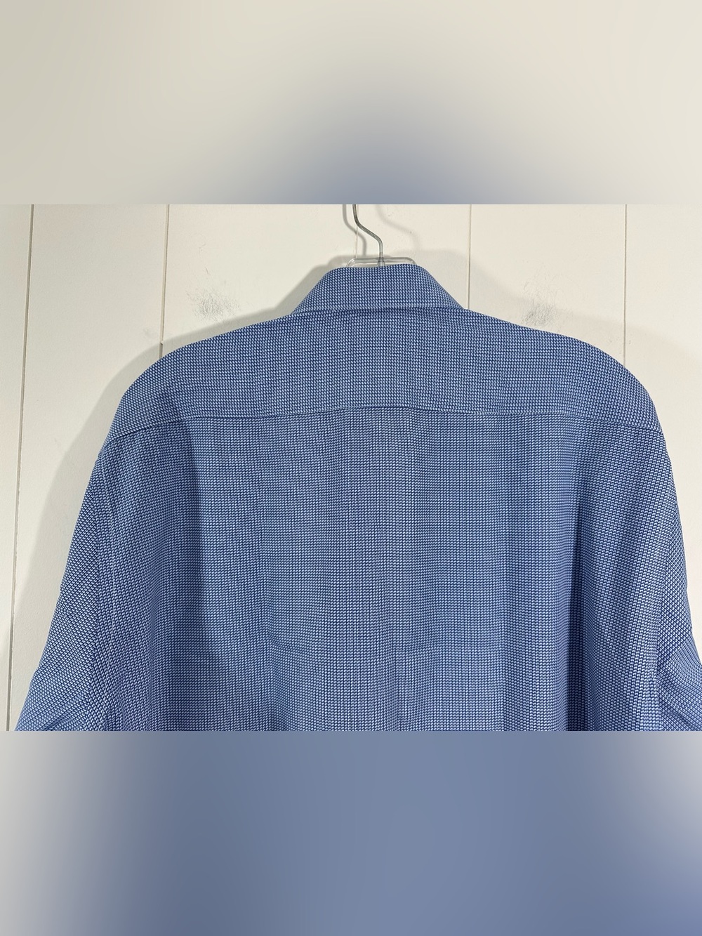 NWT Nautica Sz XL Performance Super Shirt Micro Blue Check Button Down Mens - Picture 8 of 13